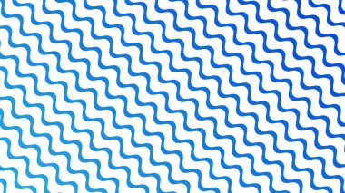 Modern Tasarım ve Dekorometre için Mavi Dalga Hattı Kusursuz Desen Vektör Arkaplanı