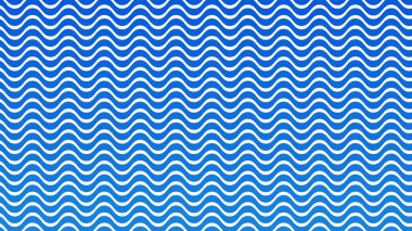 Modern Tasarım ve Dekorometre için Mavi Dalga Hattı Kusursuz Desen Vektör Arkaplanı