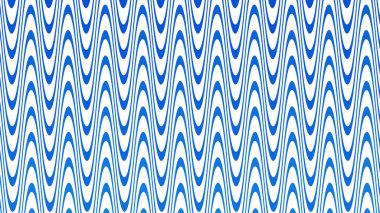 Modern Tasarım ve Dekorometre için Mavi Dalga Hattı Kusursuz Desen Vektör Arkaplanı