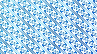 Modern Tasarım ve Dekorometre için Mavi Dalga Hattı Kusursuz Desen Vektör Arkaplanı