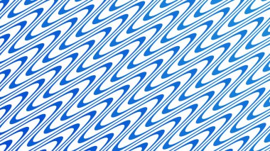 Modern Tasarım ve Dekorometre için Mavi Dalga Hattı Kusursuz Desen Vektör Arkaplanı