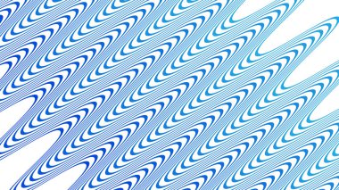 Modern Tasarım ve Dekorometre için Mavi Dalga Hattı Kusursuz Desen Vektör Arkaplanı