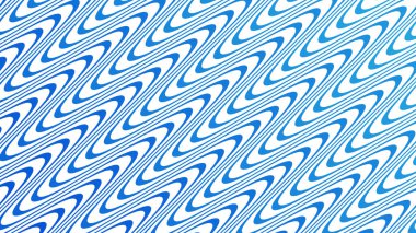 Modern Tasarım ve Dekorometre için Mavi Dalga Hattı Kusursuz Desen Vektör Arkaplanı