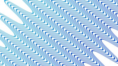 Modern Tasarım ve Dekorometre için Mavi Dalga Hattı Kusursuz Desen Vektör Arkaplanı