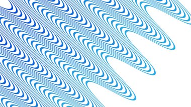 Modern Tasarım ve Dekorometre için Mavi Dalga Hattı Kusursuz Desen Vektör Arkaplanı