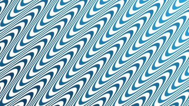 Modern Tasarım ve Dekorometre için Mavi Dalga Hattı Kusursuz Desen Vektör Arkaplanı
