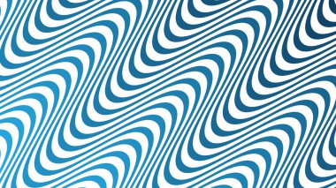 Modern Tasarım ve Dekorometre için Mavi Dalga Hattı Kusursuz Desen Vektör Arkaplanı