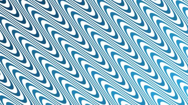 Modern Tasarım ve Dekorometre için Mavi Dalga Hattı Kusursuz Desen Vektör Arkaplanı