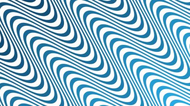 Modern Tasarım ve Dekorometre için Mavi Dalga Hattı Kusursuz Desen Vektör Arkaplanı