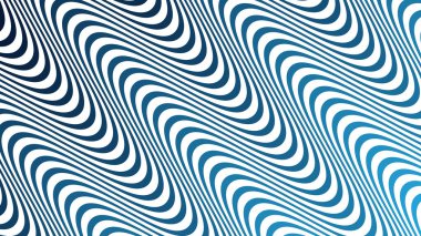 Modern Tasarım ve Dekorometre için Mavi Dalga Hattı Kusursuz Desen Vektör Arkaplanı