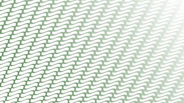 Modern Tasarım ve Deko için Yeşil Dalga Hattı Kusursuz Desen Vektör Arkaplanı