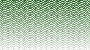 Modern Tasarım ve Deko için Yeşil Dalga Hattı Kusursuz Desen Vektör Arkaplanı