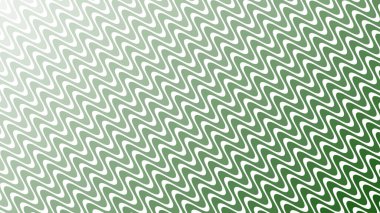 Modern Tasarım ve Deko için Yeşil Dalga Hattı Kusursuz Desen Vektör Arkaplanı