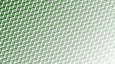 Modern Tasarım ve Deko için Yeşil Dalga Hattı Kusursuz Desen Vektör Arkaplanı