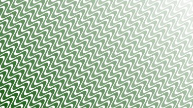 Modern Tasarım ve Deko için Yeşil Dalga Hattı Kusursuz Desen Vektör Arkaplanı