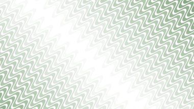 Modern Tasarım ve Deko için Yeşil Dalga Hattı Kusursuz Desen Vektör Arkaplanı