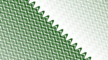 Modern Tasarım ve Deko için Yeşil Dalga Hattı Kusursuz Desen Vektör Arkaplanı