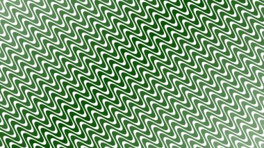 Modern Tasarım ve Deko için Yeşil Dalga Hattı Kusursuz Desen Vektör Arkaplanı