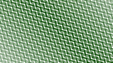 Modern Tasarım ve Deko için Yeşil Dalga Hattı Kusursuz Desen Vektör Arkaplanı