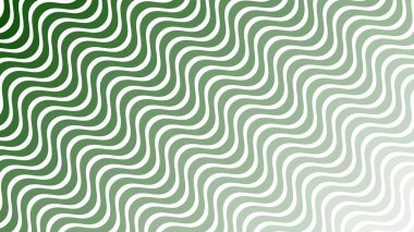 Modern Tasarım ve Deko için Yeşil Dalga Hattı Kusursuz Desen Vektör Arkaplanı