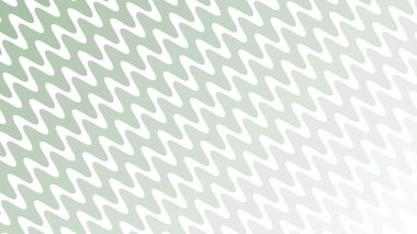 Modern Tasarım ve Deko için Yeşil Dalga Hattı Kusursuz Desen Vektör Arkaplanı