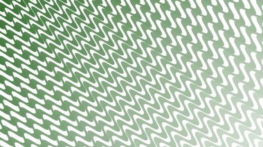 Modern Tasarım ve Deko için Yeşil Dalga Hattı Kusursuz Desen Vektör Arkaplanı