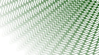 Modern Tasarım ve Deko için Yeşil Dalga Hattı Kusursuz Desen Vektör Arkaplanı