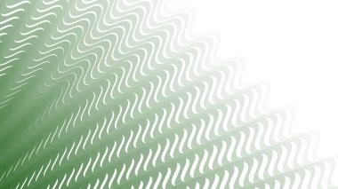 Modern Tasarım ve Deko için Yeşil Dalga Hattı Kusursuz Desen Vektör Arkaplanı