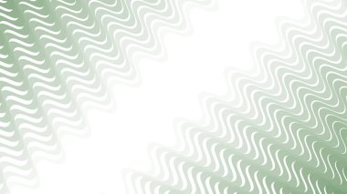 Modern Tasarım ve Deko için Yeşil Dalga Hattı Kusursuz Desen Vektör Arkaplanı