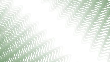 Modern Tasarım ve Deko için Yeşil Dalga Hattı Kusursuz Desen Vektör Arkaplanı
