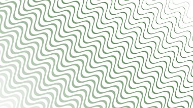 Modern Tasarım ve Deko için Yeşil Dalga Hattı Kusursuz Desen Vektör Arkaplanı