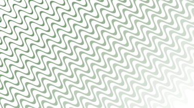 Modern Tasarım ve Deko için Yeşil Dalga Hattı Kusursuz Desen Vektör Arkaplanı