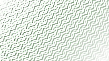 Modern Tasarım ve Deko için Yeşil Dalga Hattı Kusursuz Desen Vektör Arkaplanı