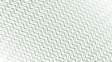 Modern Tasarım ve Deko için Yeşil Dalga Hattı Kusursuz Desen Vektör Arkaplanı