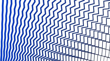 Modern Tasarım ve Dekorometre için Mavi Zig Zag Hattı Kusursuz Desen Vektör Arkaplanı