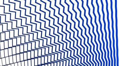 Modern Tasarım ve Dekorometre için Mavi Zig Zag Hattı Kusursuz Desen Vektör Arkaplanı