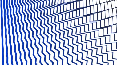 Modern Tasarım ve Dekorometre için Mavi Zig Zag Hattı Kusursuz Desen Vektör Arkaplanı