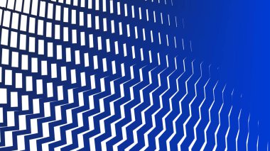 Modern Tasarım ve Dekorometre için Mavi Zig Zag Hattı Kusursuz Desen Vektör Arkaplanı