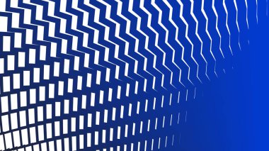 Modern Tasarım ve Dekorometre için Mavi Zig Zag Hattı Kusursuz Desen Vektör Arkaplanı