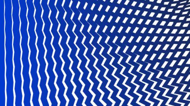 Modern Tasarım ve Dekorometre için Mavi Zig Zag Hattı Kusursuz Desen Vektör Arkaplanı