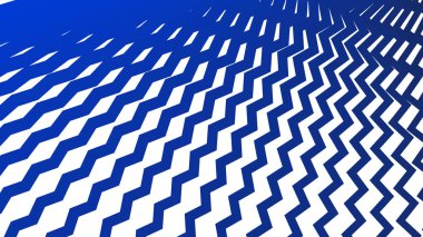 Modern Tasarım ve Dekorometre için Mavi Zig Zag Hattı Kusursuz Desen Vektör Arkaplanı