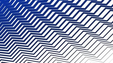 Modern Tasarım ve Dekorometre için Mavi Zig Zag Hattı Kusursuz Desen Vektör Arkaplanı
