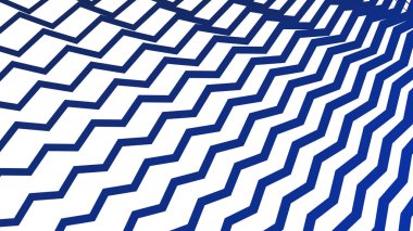 Modern Tasarım ve Dekorometre için Mavi Zig Zag Hattı Kusursuz Desen Vektör Arkaplanı