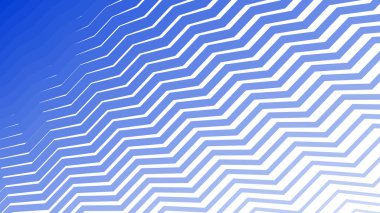 Modern Tasarım ve Dekorometre için Mavi Zig Zag Hattı Kusursuz Desen Vektör Arkaplanı