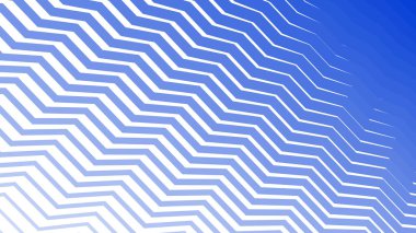 Modern Tasarım ve Dekorometre için Mavi Zig Zag Hattı Kusursuz Desen Vektör Arkaplanı