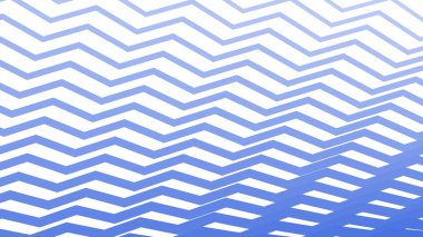 Modern Tasarım ve Dekorometre için Mavi Zig Zag Hattı Kusursuz Desen Vektör Arkaplanı