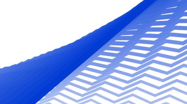 Modern Tasarım ve Dekorometre için Mavi Zig Zag Hattı Kusursuz Desen Vektör Arkaplanı