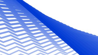 Modern Tasarım ve Dekorometre için Mavi Zig Zag Hattı Kusursuz Desen Vektör Arkaplanı