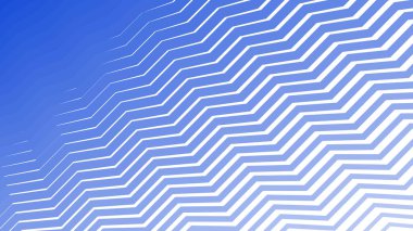 Modern Tasarım ve Dekorometre için Mavi Zig Zag Hattı Kusursuz Desen Vektör Arkaplanı