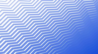 Modern Tasarım ve Dekorometre için Mavi Zig Zag Hattı Kusursuz Desen Vektör Arkaplanı